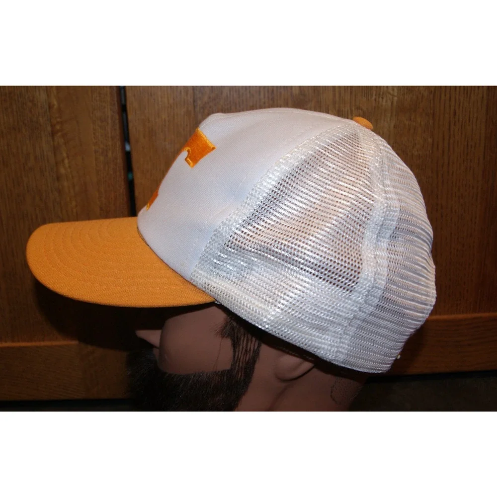 Vintage Tennessee Volunteers Hat Bacon & Company Orange White Trucker Snapback